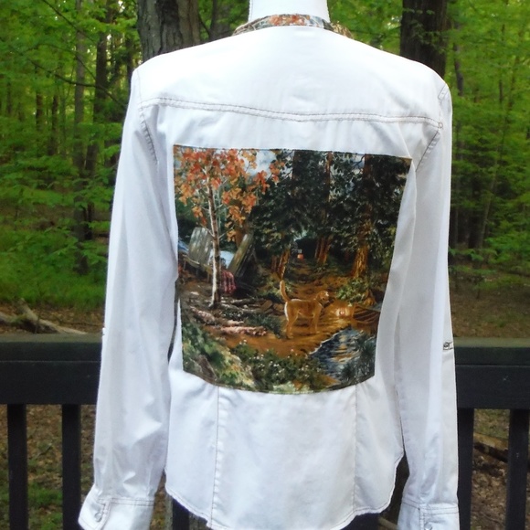 Jackets & Blazers - Dog in the Woods Light White Jacket or Shirt